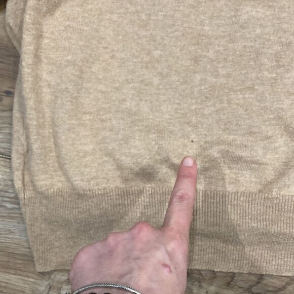 5/$15 Worthington Women’s Beige Lightweight Cardigan Sweater Size L - Picture 5 of 5